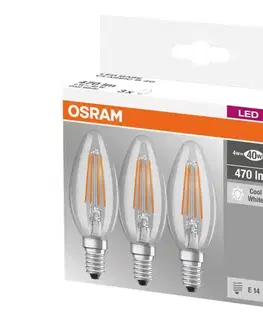 Svietidlá SADA 3x LED Žiarovka BASE VINTAGE B40 E14/4W/230V 4000K – Osram 4058075819719