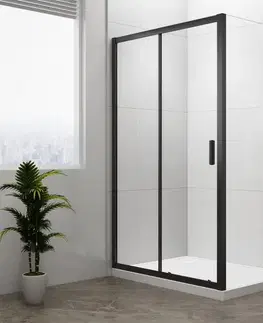 Sprchové dvere POLYSAN - EASY BLACK obdĺžniková sprchová zástena 1300x800 L/P varianta EL1315B-02