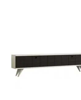 Konferenčné stolíky Televízny stolík Alberi White and Anthracite