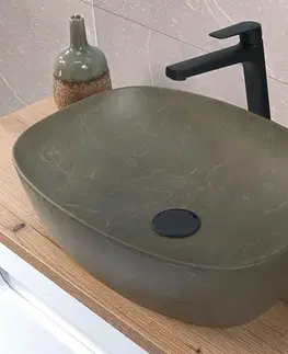 Umývadlá ArtCom Keramické umývadlo ANNA MY1 | sivozelená 50 cm