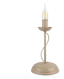Lampy  Stolná lampa ANTON 1xE14/60W/230V béžová LN-1.294/BEŻ