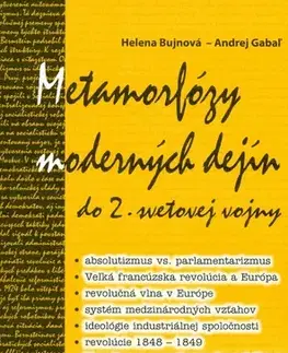 Pre vysoké školy Metamorfózy moderných dejín do 2.svetovej vojny, 1.diel - Kolektív autorov