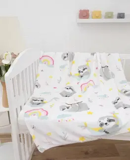 Deky MKLozkoviny.sk Detská deka do postieľky mikroplyš Exclusive 80 × 100 cm – Leňochod