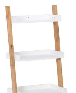 Kúpeľňový nábytok Set poličky a nosníkov Naturel Home biela/orech mat 53,5x134x40 cm HOMEP4B HOMEP4B