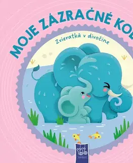 Leporelá, krabičky, puzzle knihy Moje zázračné koleso: Zvieratká v divočine