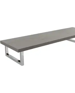 Kúpeľňový nábytok CERANO - Doska pod umývadlo Navira Pro + 2 konzoly pod dosku - betónovo šedá - 100x46x3,6 CER-606240