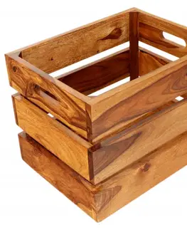 Doplnky Kôš na noviny Gani 40x30x30 z indického masívu palisander