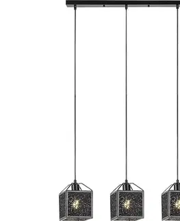Svietidlá Rabalux 72219 - Luster na lanku SAMILO 3xE27/40W/230V čierna 72219