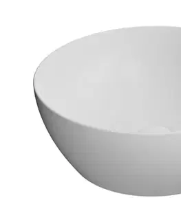 Umývadlá GSI - PURA keramické umývadlo na dosku, Ø 42cm, biela mat 885109