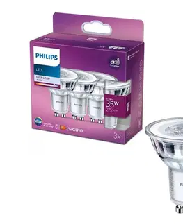 Žiarovky SADA 3x LED Žiarovka Philips PAR16 GU10/3,5W/230V 4000K 8718699776251