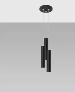 Lampy do obývačky Luster Texas 3P A-1079 čierna