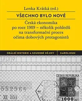 Fejtóny, rozhovory, reportáže Všechno bylo nové - Lenka Krátká