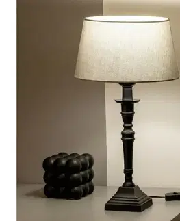 Lampy BRILAGI - Stolová lampa CERIA 1xE27/60W/230V pr. 25 cm čierna/šedá 1xEG49185+EG781033