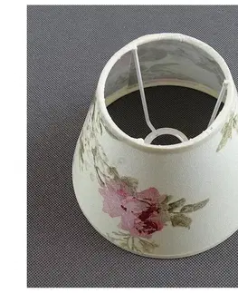 Lampy  Náhradné tienidlo k stolnej lampe ROSA 13x17,5 cm krémová/ružová 8201