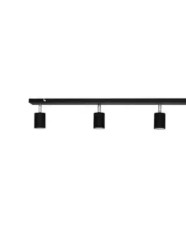 Svietidlá  LED Bodové svietidlo TUNE 4xGU10/4,8W/230V čierna R-L 1927/4 BK+CH+BK