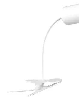 Lampy  08294L - Flexibilná lampa so svorkou PUNTO 1xGU10/9W/230V biela 08294L