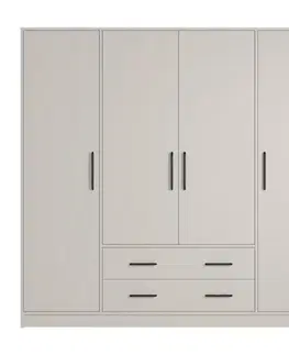 Šatníkové skrine Meblar  Šatníková skriňa SMART SR1 bez zrkadla | cashmere