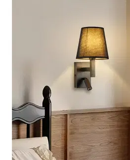 Svietidlá BRILAGI - LED Nástenná lampa DEYA 1xE14/40W/230V + LED/3W čierna BRI204