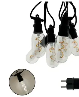 LED osvetlenie  LED vonkajšia dekoratívna reťaz 6xLED/0,6W/230V 4,5 m IP44 čierna 034 0001081