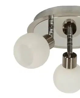 Stropná svetla Stropné svietidlo 3X40W G9 saténový chróm ALABASTER