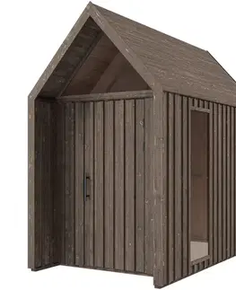 Drevené domčeky na záhradu Záhradný domček Swedish Barn 1629 hnedá V3