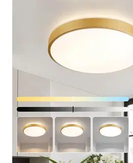 Svietidlá BRILAGI - Stmievateľné LED svietidlo GLASS POOL DOUBLE LED/48W/230V 40 cm zlaté + diaľkové ovládanie BRI742