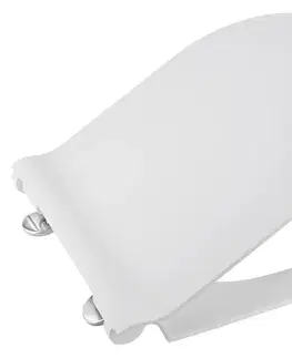 Záchody GSI - WC sedátko, SLIM, Soft Close, Quick Release, biela/chrom MS86CSN11