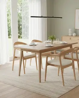 Jedálenské stoličky KONDELA Torol jedálenská stolička prírodná / sivá