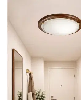 Svietidlá Brilagi - Stropné svietidlo ORBIS 2xE27/60W/230V pr. 38 cm borovica 63044