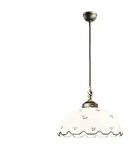 Svietidlá Kolarz 731.30.26 - Luster na lanku NONNA 1xE27/75W/230V zelená 731.30.26