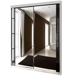 Šatníkové skrine Skriňa Top 30 150 Biely