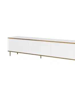 Konferenčné stolíky Televízny stolík Imaj White and Gold