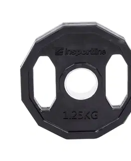 Závažia k činkám Pogumovaný olympijský kotúč inSPORTline Ruberton 1,25 kg 50 mm