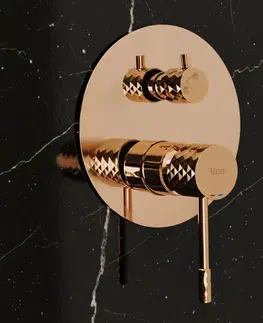 Sprchy a sprchové panely REA - Podomietková sprchová sada Lungo Diamond Copper + BOX REA-P5657