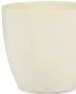Záhrada Keramický obal na kvetináč Scheurich 920, ø11cm, krémová