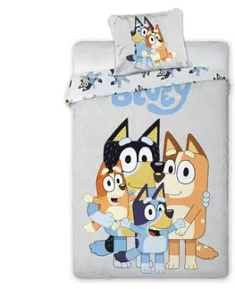 Detské obliečky Obliecky Disney Bluey 140x200cm+90x70cm Faro Tiahome