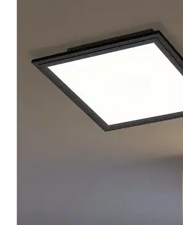 Svietidlá Eglo 900817 - LED Stropné svietidlo SALOBRENA LED/14W/230V 30x30 cm čierna 900817