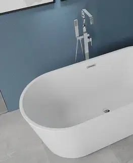 Vane MEXEN - Luna vaňa voľne stojaca 170x80, biela, bez krytu prepadu a zátky 52031708000-SS