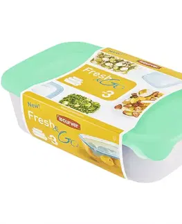 Dekorácie a bytové doplnky Dóza fresh&go 2l+1l+0,5l 242884