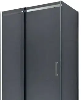 Sprchovacie kúty MEXEN/S - OMEGA sprchovací kút 160x100, grafit, chróm 825-160-100-01-40