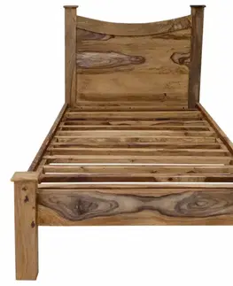 Postele Posteľ  90x200 Rami indický masív palisander