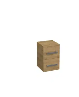 Kúpeľňový nábytok Kúpeľňová skrinka nízka SAT Cube Way 32,5x49,3x33 cm dub Hickory CUBE3CHN32DH CUBE3CHN32DH
