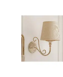 Svietidlá BRILAGI - Nástenné svietidlo SONIA 1xE27/15W/230V krémové/patina 2155