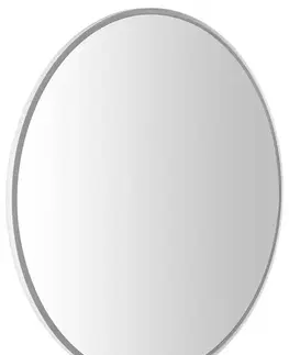 Kúpeľňové zrkadlá SAPHO - FLOAT LED podsvietené zrkadlo, ø 74cm, biela 22574