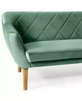 Pohovky Signal Pohovka KARO 2 VELVET | buk Farba: Zelená / Bluvel 78