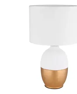 Lampy Globo 21627W - Stolná lampa VALENTINO 1xE14/40W/230V biela 21627W