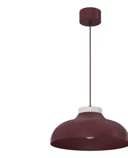 Svietidlá  Luster na lanku BASCA 1xE27/15W/230V bordový/krémový 8489A