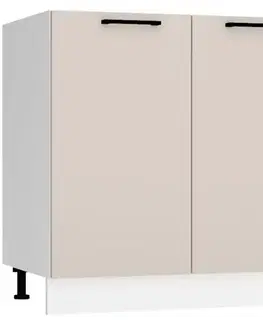 Kuchynské skrinky stojace Kuchynská skrinka Max D80zl   svetlobéžová
