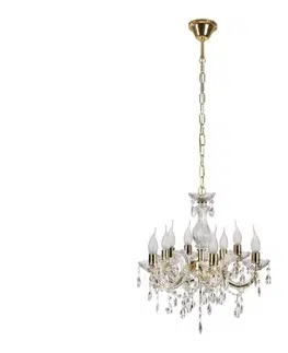 Svietidlá  Luster na reťazi MARIA TERESA 8xE14/40W/230V 38-94653