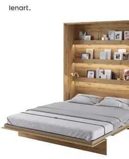 Postele Dig-net nábytok Sklápacia posteľ Lenart BED CONCEPT BC-13 dub artisan | 180 x 200 cm